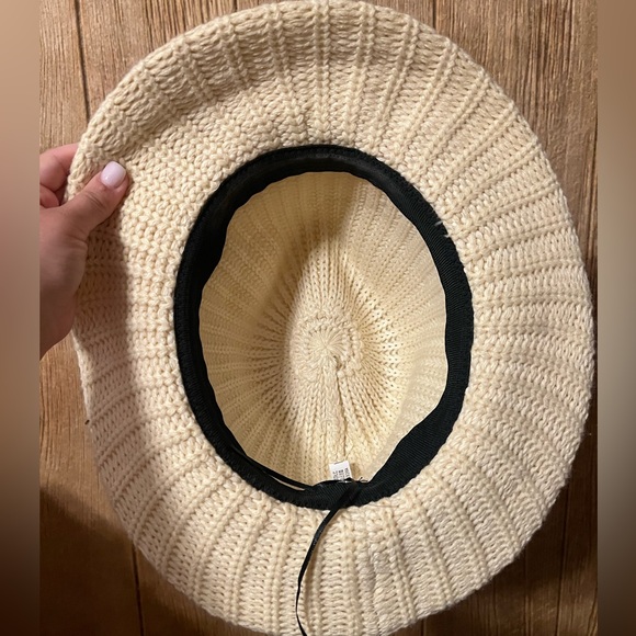Cream Hat with Brown Belt - Picture 4 of 4